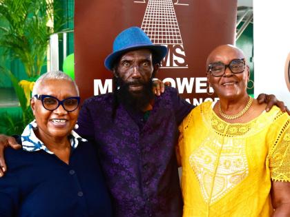 From left: Marva Bernard, OD, Carl Bradshaw, OD, and  Dr Audrey Stewart Hinchcliffe, CD, three outstanding past students of Excelsior High who will be  honoured at this year’s 22nd staging of the Wesley Powell-Benjamin track and field meet on Saturday, D