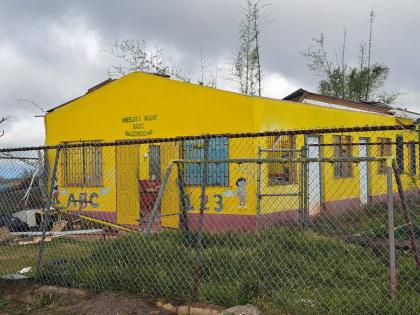 The Wheeler’s Mount Basic School in St Catherine, which was damaged by Hurricane Melissa.