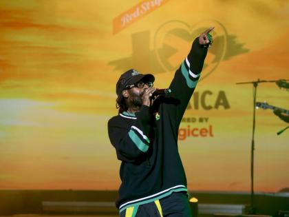 Tarrus Riley performing at the I Love Jamaica Telethon & Virtual Concert.