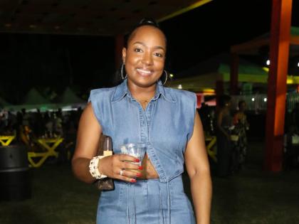 Wonda Williams, realtor at Keller Williams Jamaica, nailed the double-denim vibe.