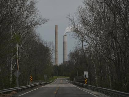 The Kyger Creek Power Plant, a coal-fired power plant, operating on April 14, 2025 near Cheshire, Ohio.