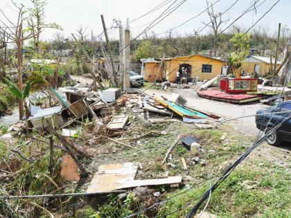 This photo shows remains of board houses strewn in Retirement, Bluefields, Westmoreland, which were destroyed by Hurricane Melissa.