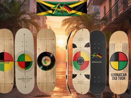 Some of the skateboards which will be used during the weekend's Kingston leg of the Jamaica Skate Tour  on Water Lane in downtown Kingston.

 