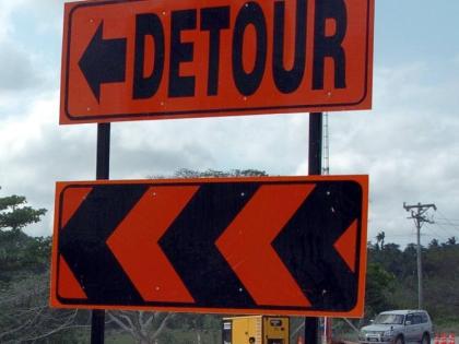 Motorists travelling to Kingston via Annotto Bay are being urged to use an alternative route through Richmond, into Rock River, then Scott’s Hall, exiting at Grandy Hole.