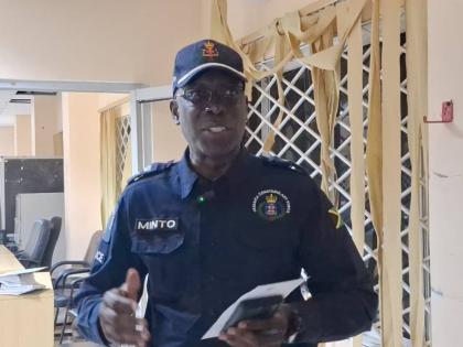 Head of the St Elizabeth Police Division, Superintendent Coleridge Minto, speaking at the St Elizabeth Municipal Corporation’s Christmas Tree Lighting Ceremony on December 23, 2025 in Black River.