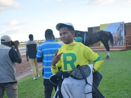Champion jockey Raddesh Roman will ride BARNABY on Sunday.