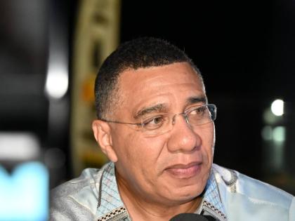 Prime Minister Dr Andrew Holness at the New Year’s fireworks show in Black River, St Elizabeth on Thursday, January 1, 2026.