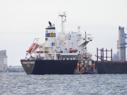 A ship named Ithaca Patience, Panama, is docked on Lake Maracaibo, Venezuela, Wednesday, Jan 7, 2026.