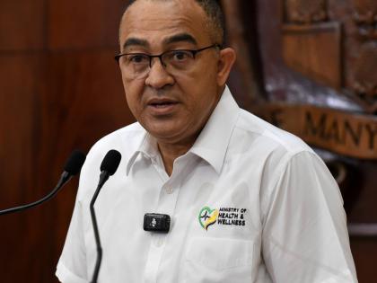 Minister of Health and Wellness, Dr Christopher Tufton. -File photo.