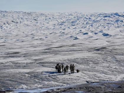 FILE - Danish military force participate in an exercise with hundreds of troops from several European NATO members in Kangerlussuaq, Greenland, in September 2025. 
