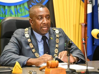 Mayor of Kingston,Andrew Swaby, addressing the Kingston and St Andrew Municipal Corporation’s monthly meeting on Tuesday, January 13, 2026. The meeting was held at the corporation’s office in downtown Kingston.