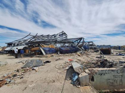 File 
This photo shows the mangled remains of Black River Market in St. Elizabeth destroyed by Hurricane Melissa on October 28, 2025.