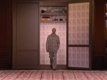 Jamie Melbourne, confirmed for the Zegna show on the strength of a walking video shot last October in Jamaica by SAINT International CEO Deiwght Peters, was Look 45 for creative director Alessandro Sartori.