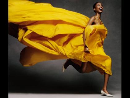  Dru Campbell wears Alexander McQueen in her new editorial, ‘Season of Change’ for the American edition of Harper’s Bazaar. 