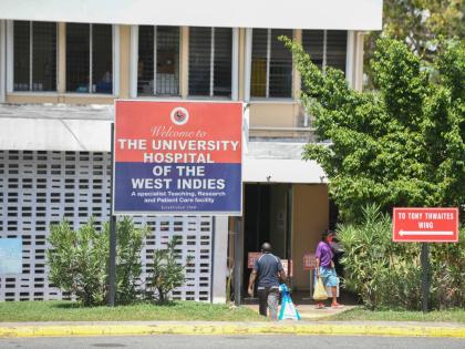 
View of a section of The University Hospital of the West Indies in St Andrew.