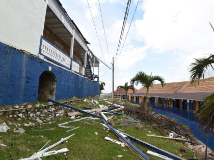 Roofs to several classrooms, auditorium and administrative buildings at the Westwood High School in Stewart Town, Trelawny, were severely damaged during the passage of Hurricane Melissa. Similar or more severe damage to other schools or home environments, 