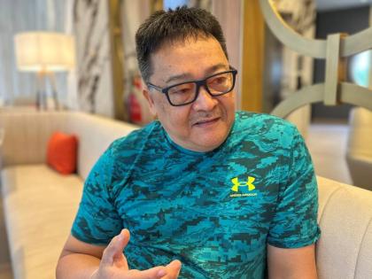 Dr Dave Chin Tung, CEO, GO! Jamaica Travel, speaks with The Gleaner yesterday after the reopening of Princess Hotels & Resorts in Hanover.