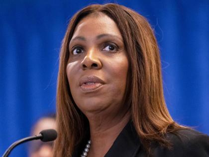 New York Attorney General Letitia James speaks during a press conference, December 15, 2025, in New York. (AP Photo/Yuki Iwamura, File)