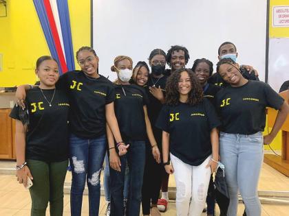 Participants in JamCoders’ first camp held in 2022.