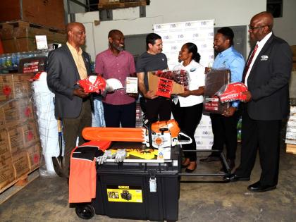 The National Environment and Planning Agency (NEPA) received a donation of hurricane relief items from the International Union for Conservation of Nature (IUCN) Caribbean to support protected-area workers and their families who have been affected by Hurric