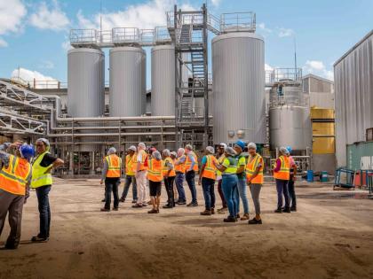 On January 25, 2023, a high-level delegation from the World Bank, Irish Revenue Commissioners and the Ministry of Finance and the Public Service toured the Red Stripe Jamaica brewery at Spanish Town Road, Kingston, and were briefed on the beer maker’s ma