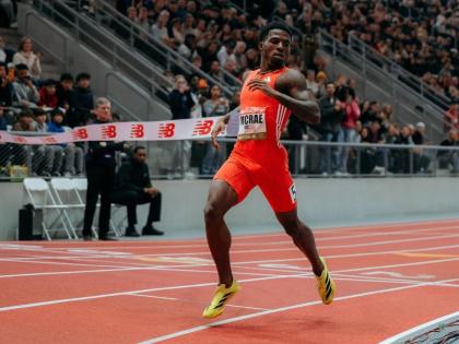 
The United States’ Khaleb McRae. 