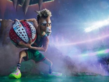 This image released by Sony Pictures shows the character Will, voiced by Caleb McLaughlin, in a scene from the animated film ‘GOAT’.