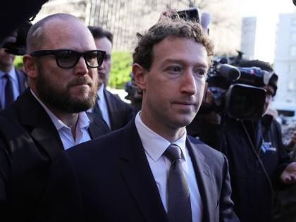 Meta CEO Mark Zuckerberg arrives for a landmark trial over whether social media platforms deliberately addict and harm children in Los Angeles. 