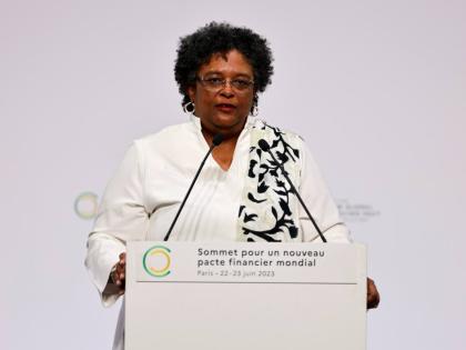Prime Minister of Barbados, Mia Mottley.
