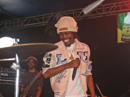 Imeru Tafari at Dub Squad Tuesday Service Live 1st Anniversary showcaseat the Ranny Williams Entertainment Centre, St Andrew