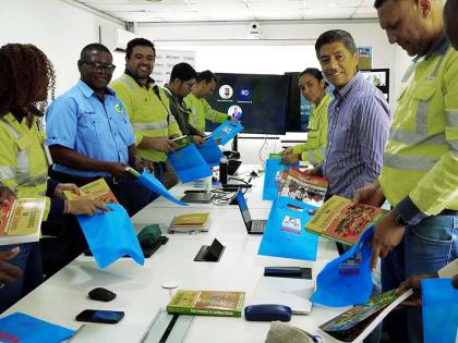Caribbean Cement Company Limited (Carib Cement) has donated $1.3 million in textbook support to schools affected by last year’s passage of Hurricane Melissa. On February 12, led by Managing Director, Jorge Martinez (second right), Caribbean Cement Compan