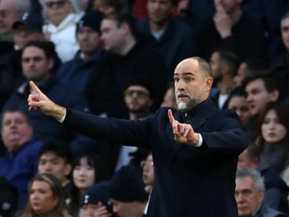 Tottenham’s head coach Igor Tudor gestures during the English Premier League  match between Tottenham Hotspur and Arsenal in London, Sunday, February 22, 2026.