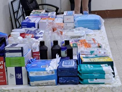 Some of the medical supplies provided by Leaders of The New Millennium to the Port Antonio Hospital.