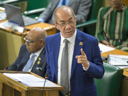 Dr Horace Chang, opens the 2026/27 Sectoral Debate in the House of Representatives on April 21.