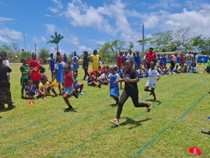 The Math Race forms an exhilarating part of the National Jamaica Moves Day in schools as students engaged their minds and bodies.
