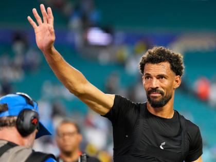 AP 
Cape Verde goalkeeper Vozinha waves to supporters following the World Cup Group H football match against Uruguay in Miami Gardens, Florida, Sunday, June 21.