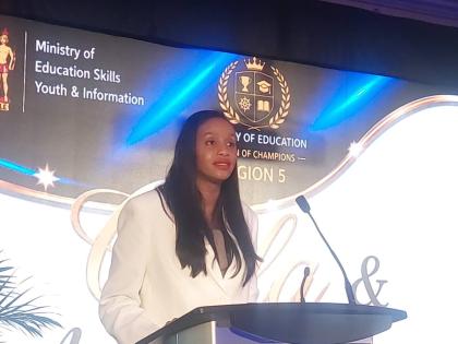 Rhoda Crawford, Mminister of state in the Ministry of Education, Skills, Youth and Information.