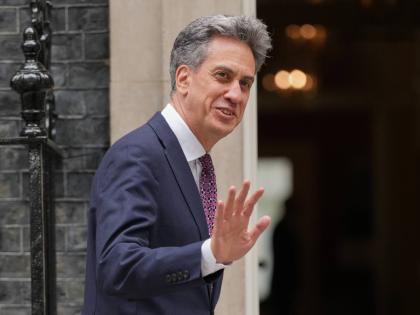 Ed Miliband, Britain’s Foreign Secretary arrives for a Cabinet meeting in Downing Street in London, Tuesday, July 21, 2026. 