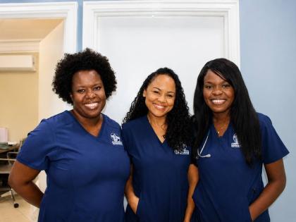 Members of the Bioregeneration Integrated Medical Centre team (from left); Dr Janice Simmonds-Fisher, 
Dr Kimberli Dowding, Dr Sherri-Ann Jackson.