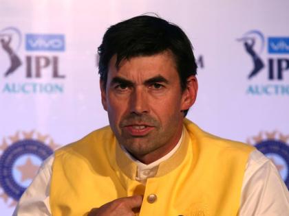Former New Zealand cricketer and Chennai Super Kings team coach Stephen Fleming speaks during a press conference on the first day of the Indian Premier League (IPL) player auction in Bangalore, India, Saturday, January 27, 2018. 