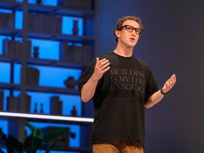 AP
Meta CEO Mark Zuckerberg speaks during the Meta Connect conference on Wednesday, September 23 in Menio Park, California, USA.