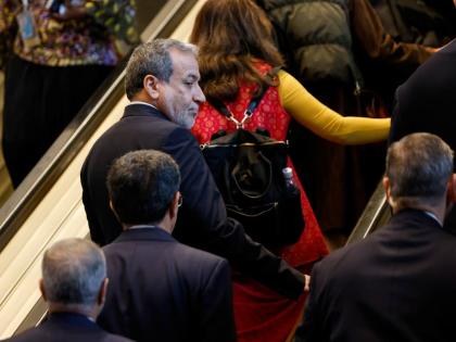 Iran's Foreign Minister Abbas Araghchi arrives ahead of the 81st session of the United Nations General Assembly at United Nations headquarters in New York on Tuesday.
