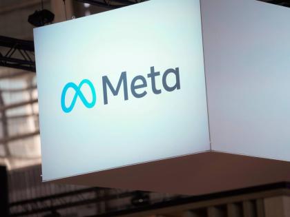 FILE - The Meta logo is seen at the Vivatech show in Paris on June 14, 2023. (AP Photo/Thibault Camus, File)