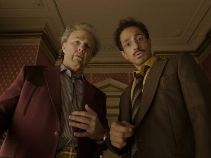 This image released by Warner Bros. Pictures shows Tom Cruise (left) and Riz Ahmed in a scene from ‘Digger’.