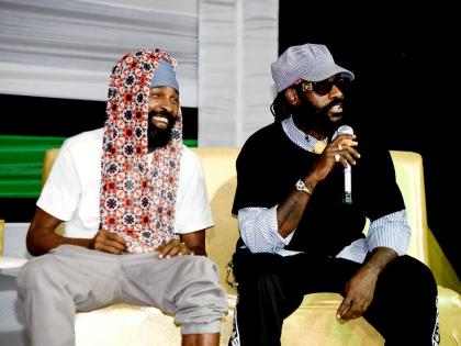 Spragga Benz (left) and Tarrus Riley share the story of how their collab came together.