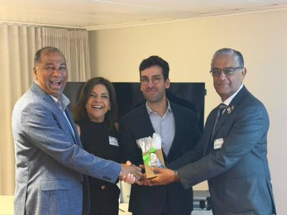 From left: William Brown, president, Caribbean Shipping Association (CSA); Milaika Capella Ras, general manager, CSA; Alexandre Robinet, Zero Emission Port Alliance; and Capt Rawle Baddaloo, chair of the CSA’s sustainability committee, during the CSA–I