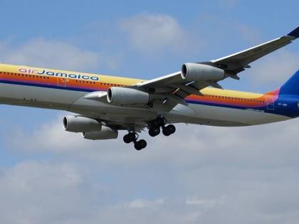 The former Air Jamaica plane bombed in March seen here at London Heathrow in the United Kingdom on June 17, 2005.