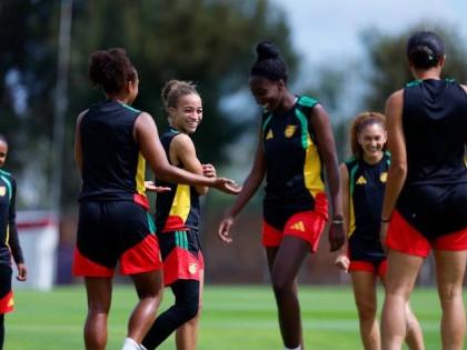 
Jamaica’s Reggae Girlz enjoy a practice session ahead of their thrilling 4-3 win over Mexico in that country on Friday.