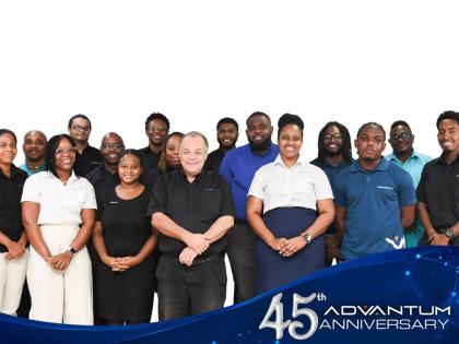 Members of the ADVANTUM team mark the Jamaican technology company’s 45th anniversary and its continued journey of innovation.
