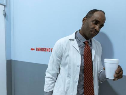 
Representational image of a tired doctor.